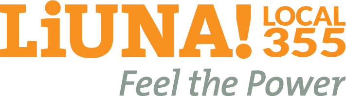 LIUNA Local 355: Feel the Power wordmark